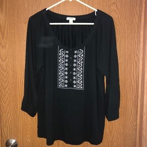 Old Navy Black Boho Blouse
